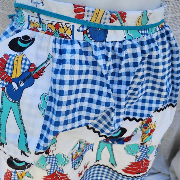 Vintage Western mariachi band apron - Picture 3 of 10